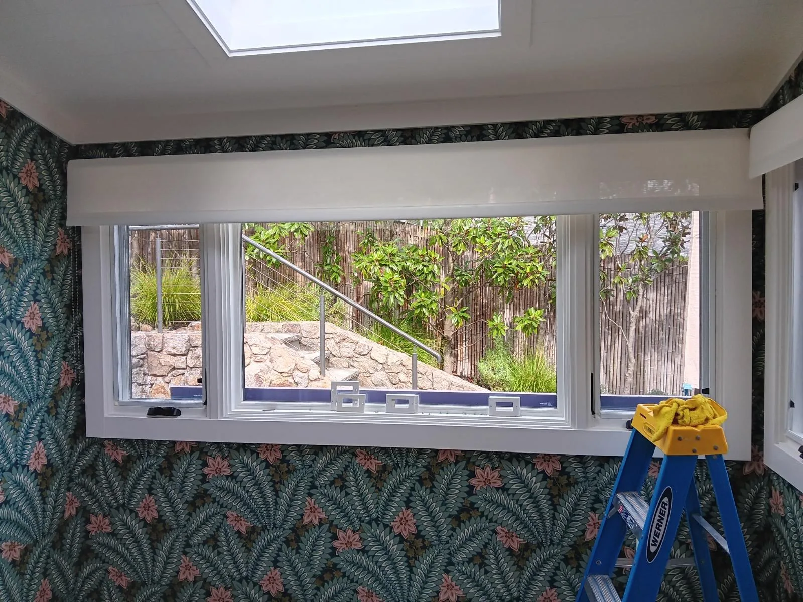 Commercial wallpaper installation Denver office