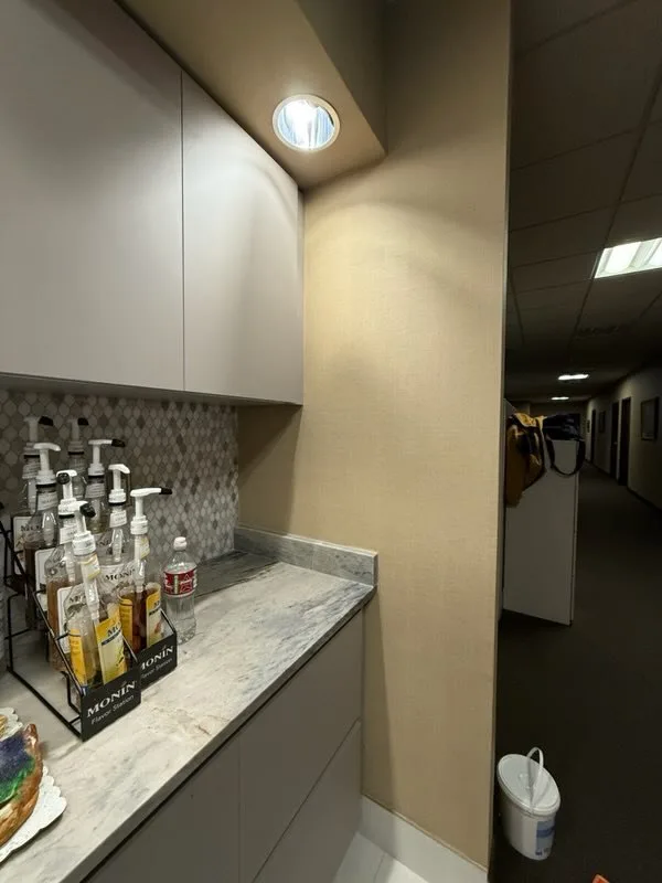 Professional wallpaper installer working in Colorado Springs